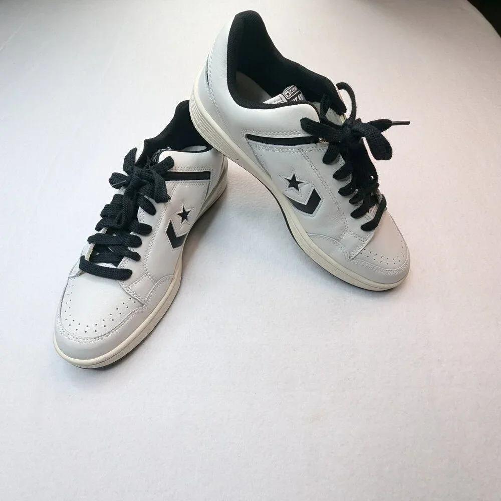 Converse Weapon Low Vintage White Black Sneakers A07239C MEN size